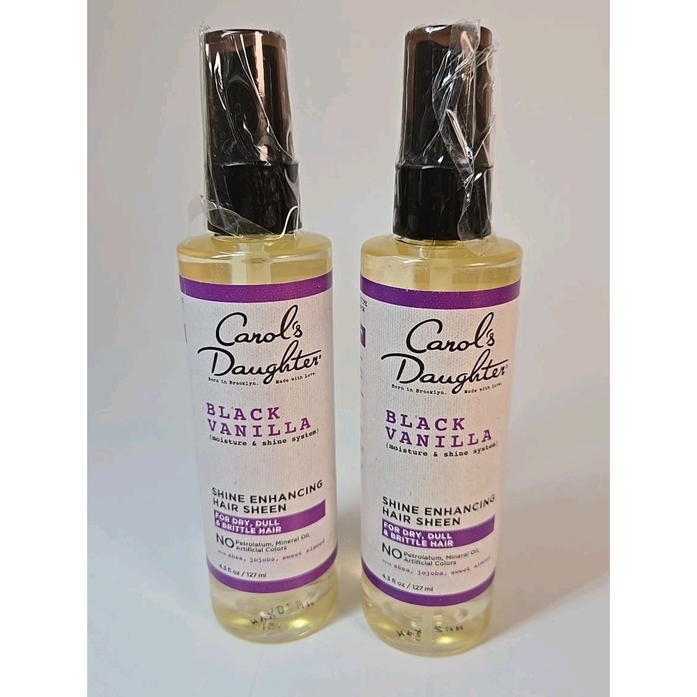 Carol's Daughter Black Vanilla Moisture & Shine Enhancing HAIR SHEEN - 2 Bottles